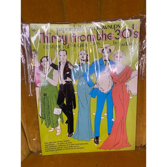 THIRTY from the 30s - NEW SIGNED Tom Tierney Book 1974 Paper Dolls for Grownups - Picture 13 of 13